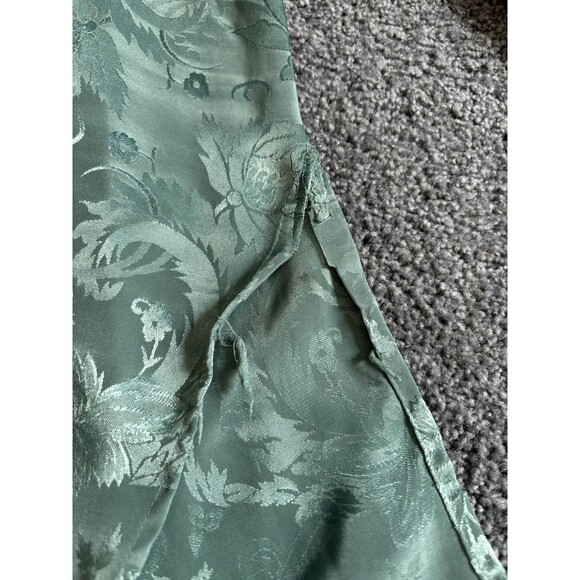 Victoria's Secret Gold Label Satin Sleep Shirt/Dress - Sage Green - size S/P - Picture 8 of 13